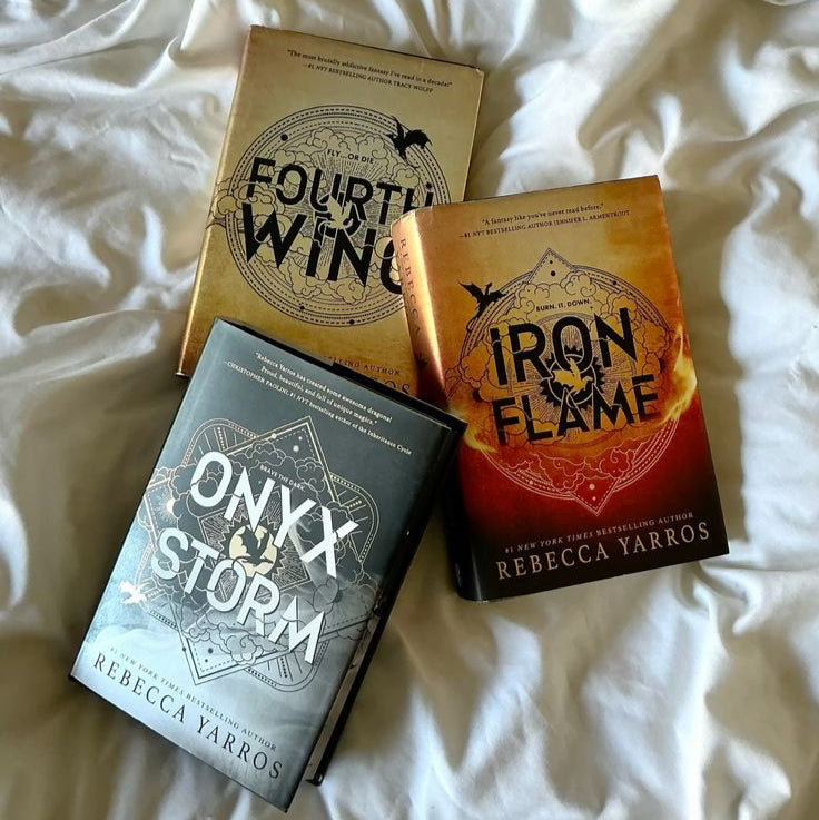 Empyrean Series Complete Set By Rebecca Yarros (A+ Quality) – Fourth Wing, Iron Flame, Onyx Storm