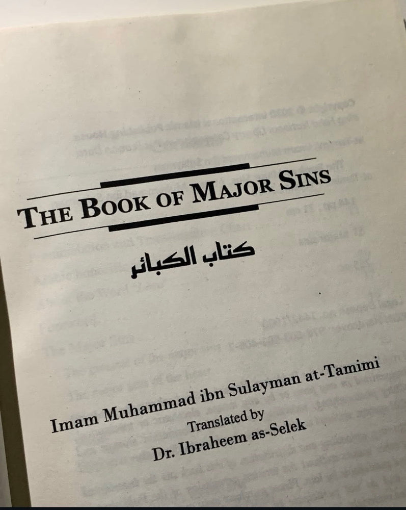 The Book of Major Sins