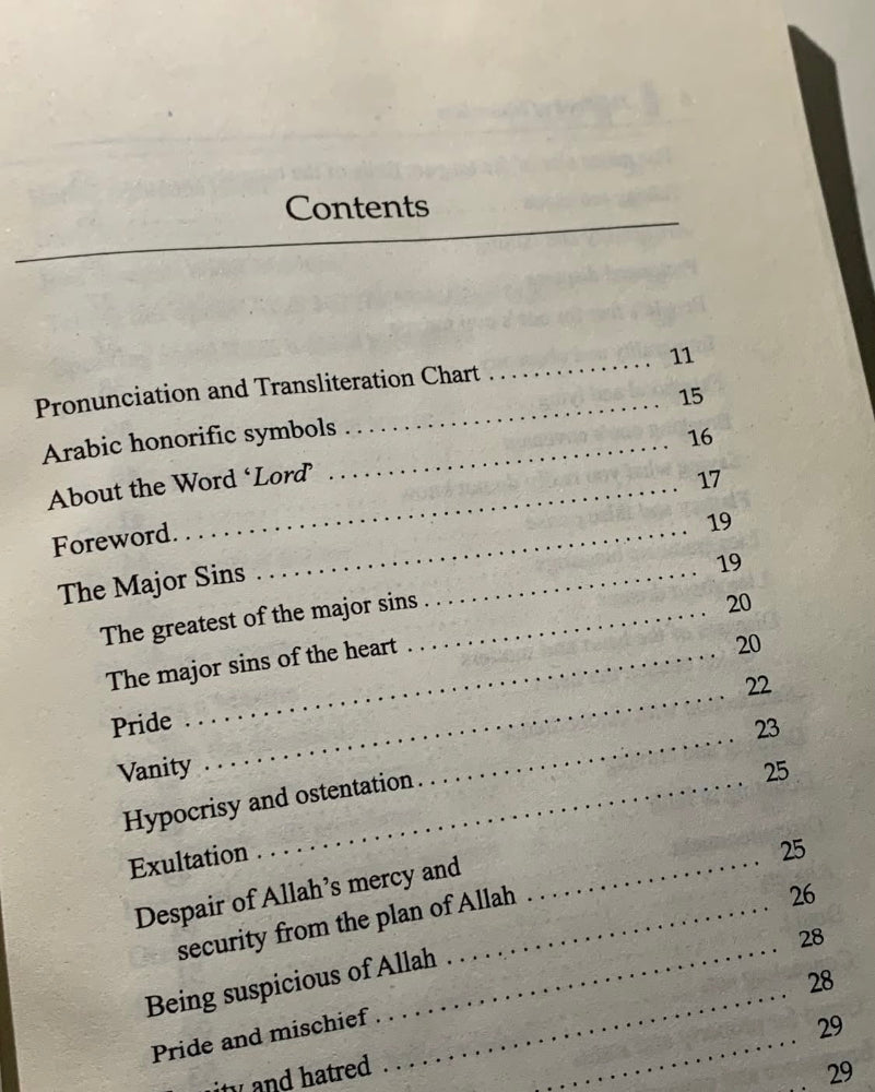 The Book of Major Sins