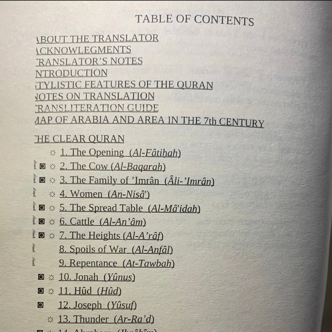 The Clear Qurân A Thematic English Translation By Dr. Mustaffa Khattab