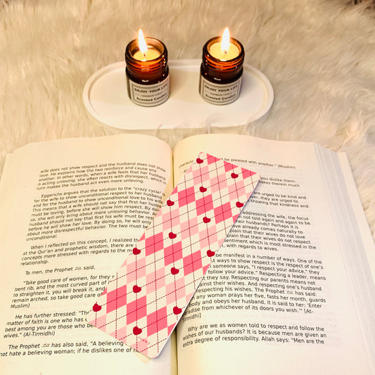 Blush Checks Aesthetic Bookmark