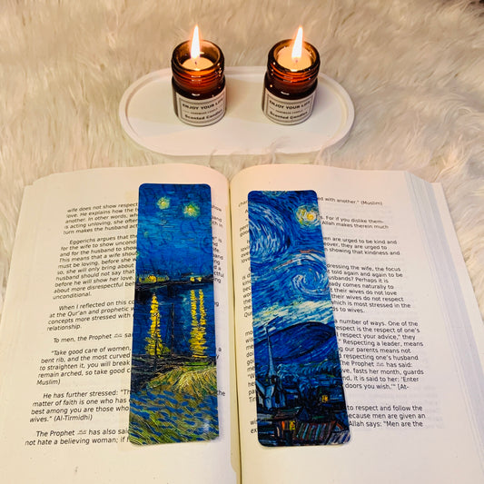 Van Gogh Starry Night Bookmarks – Set of 2 Artistic Designs