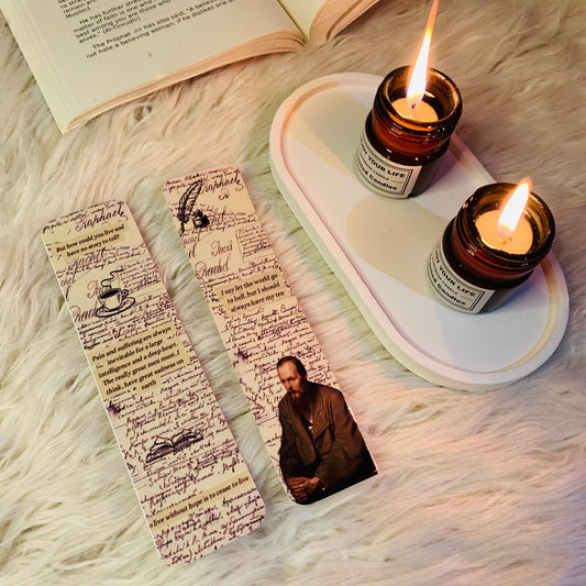 Dostoevsky Bookmarks – Set of 2 Vintage Literary Designs