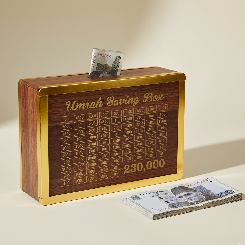 Umrah Saving Box – Islamic Money Saving Box for Pilgrimage & Gifts