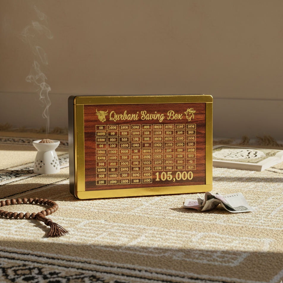 Qurbani Saving Box – Islamic Money Box for Eid ul Adha & Sacrifice