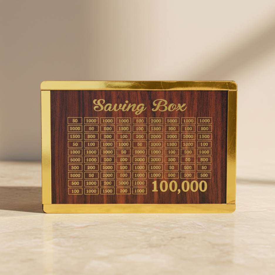 1 Lac Saving Box – Money Saving Box for Goals, Gifts & Personal Finance