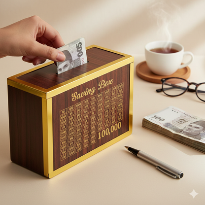 1 Lac Saving Box – Money Saving Box for Goals, Gifts & Personal Finance