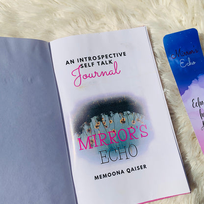 Title: Mirror's Echo: An Introspective Self Talk Journal + BookMark