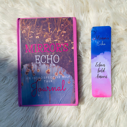 Title: Mirror's Echo: An Introspective Self Talk Journal + BookMark