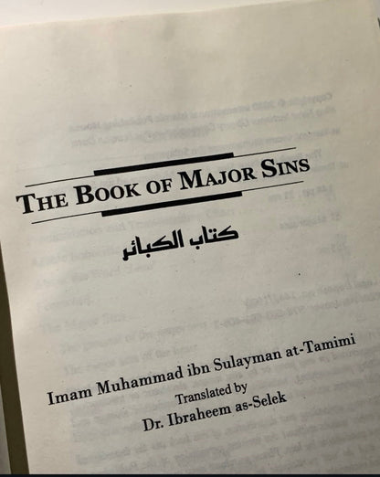 The Book of Major Sins