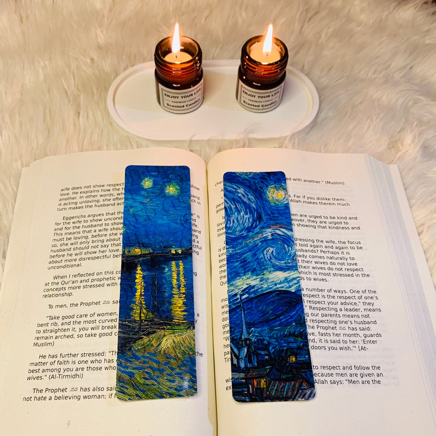 Van Gogh Starry Night Bookmarks – Set of 2 Artistic Designs