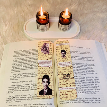 Franz Kafka Bookmarks – Set of 2 Vintage Literary Designs